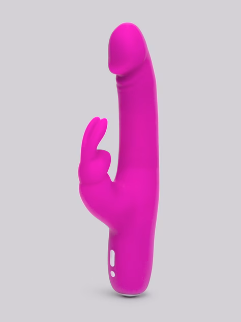 Happy Rabbit Slimline Realistic Rechargeable Rabbit Vibrator, Purple, hi-res