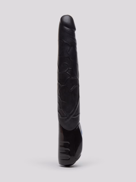 Powerful 10 Function Thrusting Vibrator 7.5 Inch, Black, hi-res