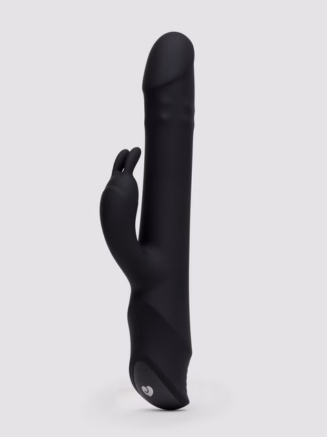Lovehoney Love Thruster Rechargeable Thrusting Rabbit Vibrator, Black, hi-res