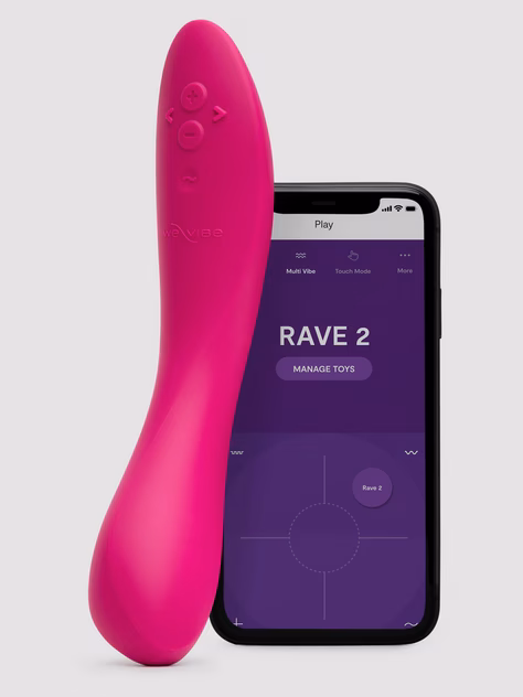 We-Vibe Rave 2 App Controlled G-Spot Vibrator, Pink, hi-res