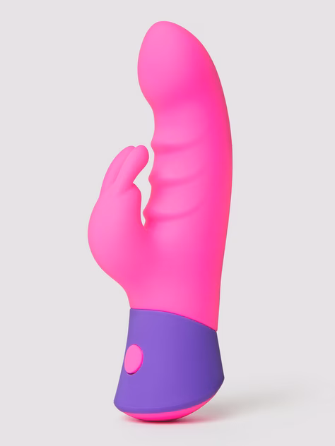 Rave Bunny Pink Textured Mini G-Spot Rabbit Vibrator, Pink, hi-res