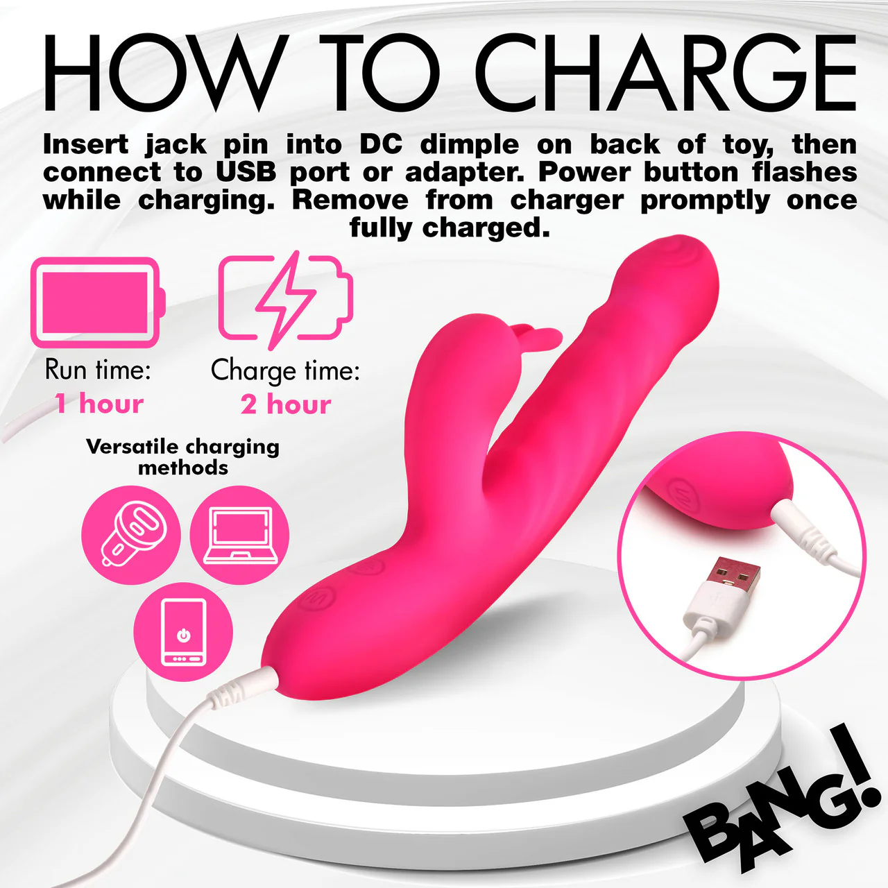 BANG! Thrusting & Vibrating Rabbit