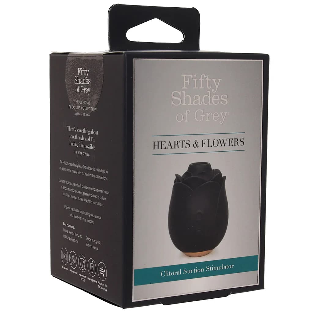 Fifty Shades of Grey Hearts & Flowers Rose