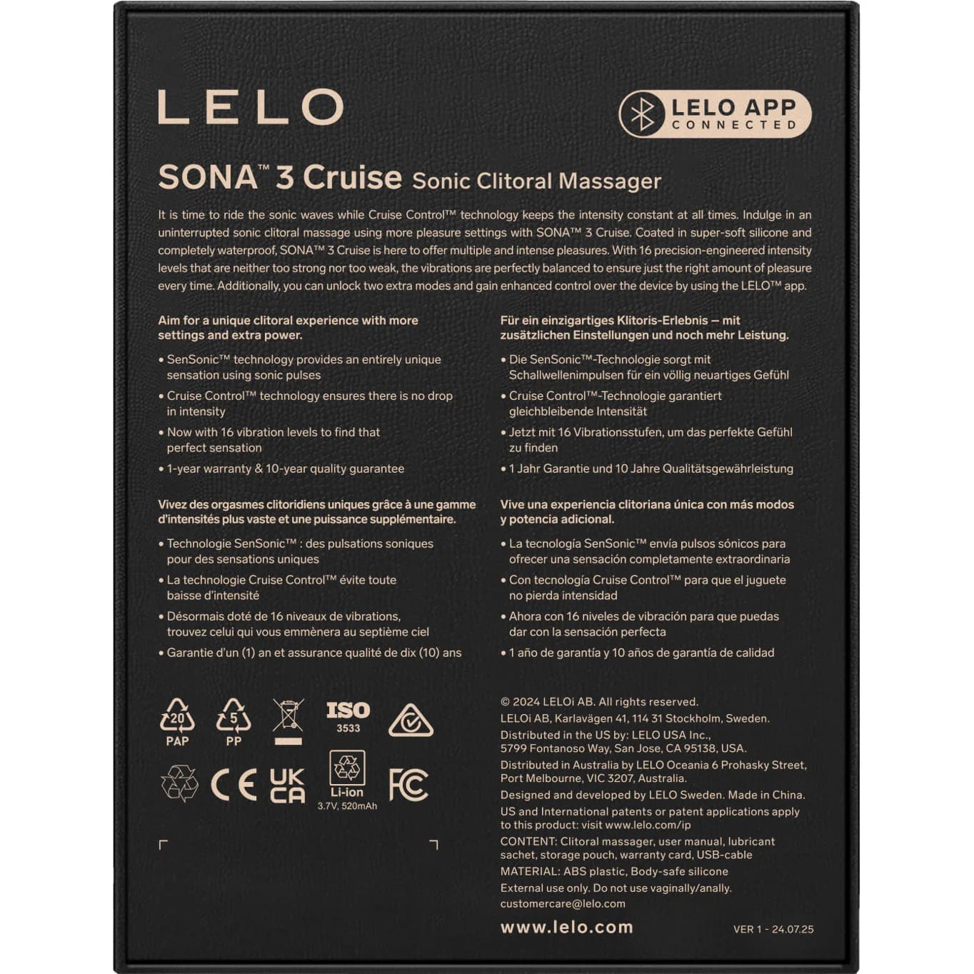 LELO SONA™ 3 Cruise