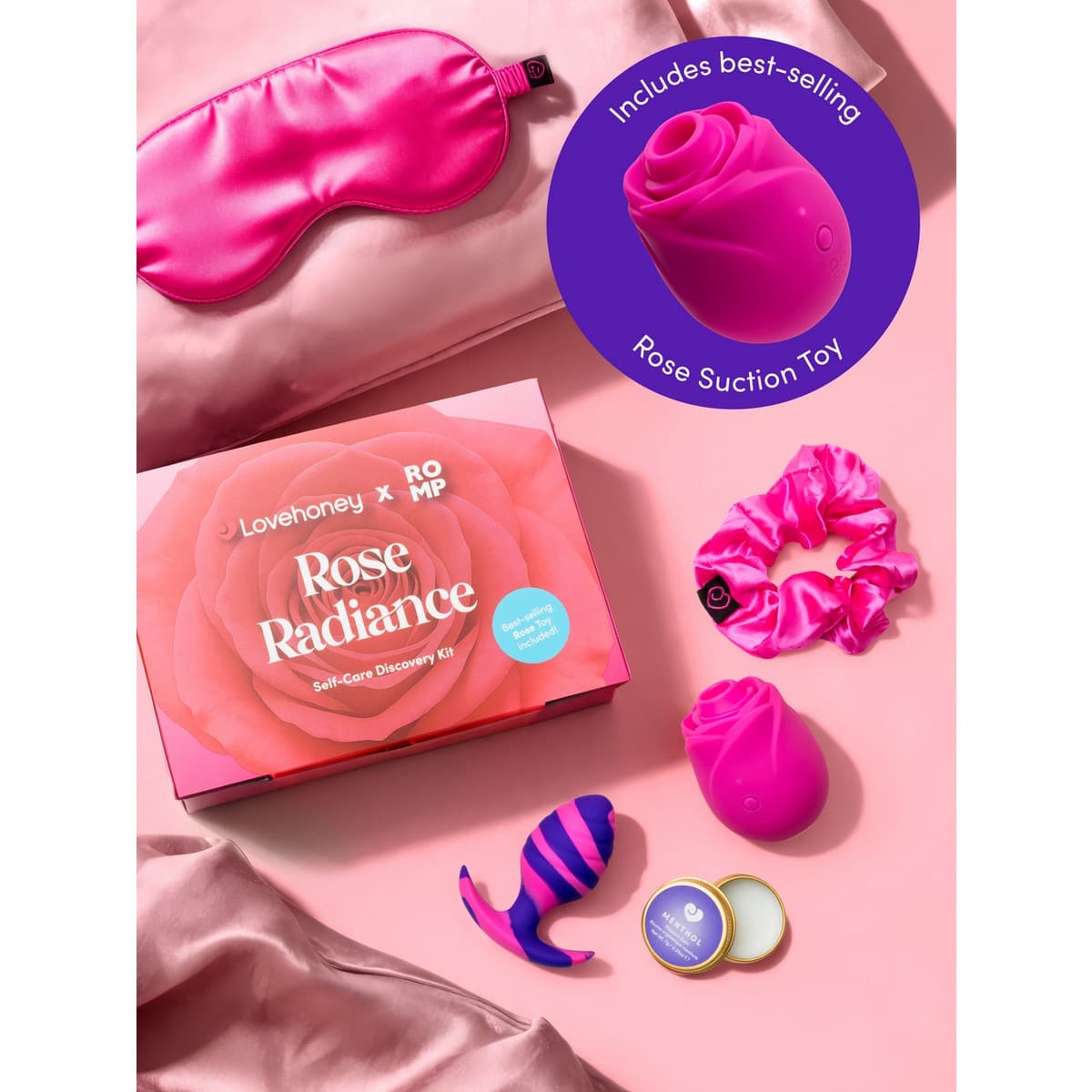 Lovehoney x ROMP Rose Radiance Kit