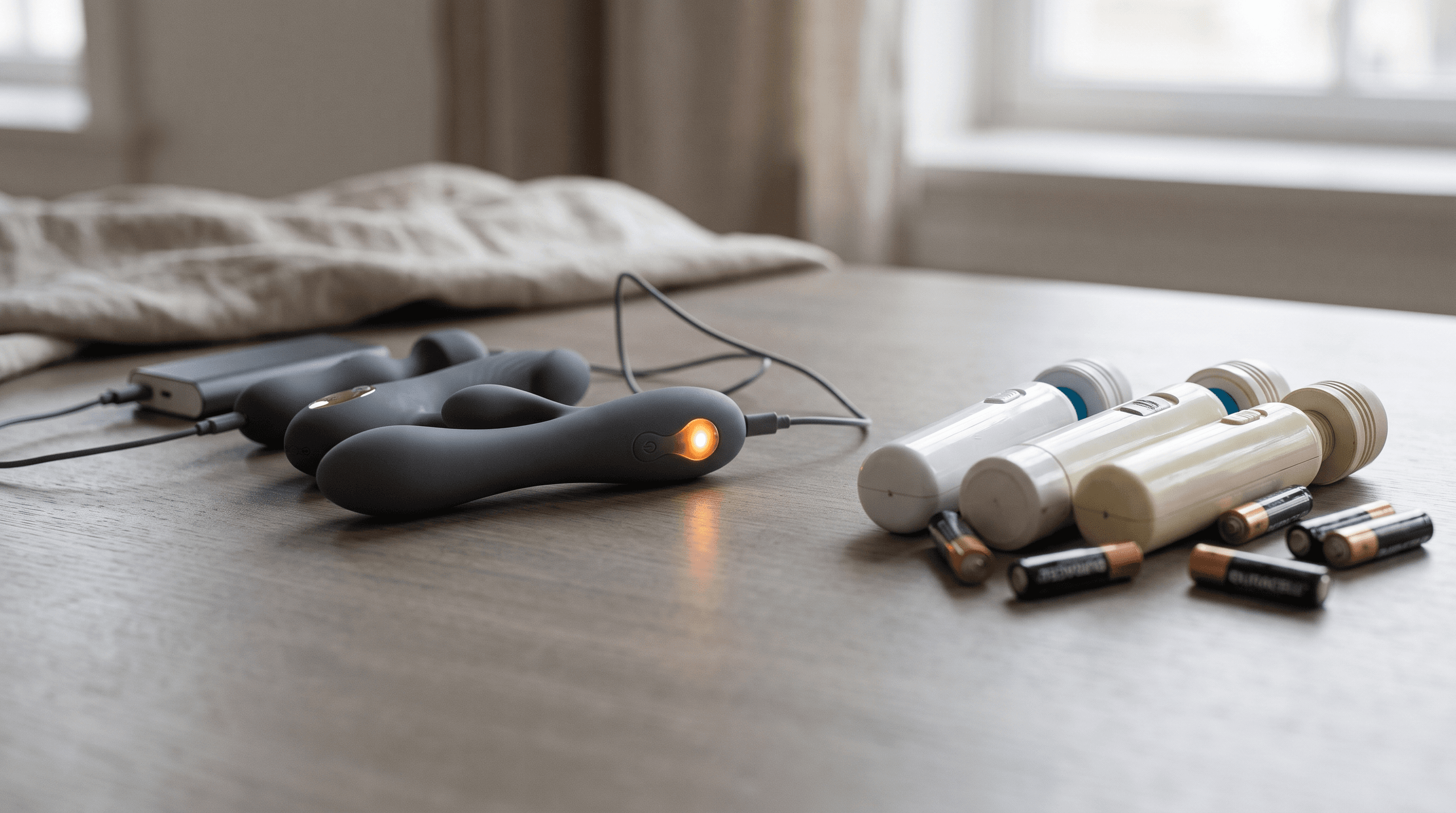 Battery-operated and rechargeable vibrators comparison