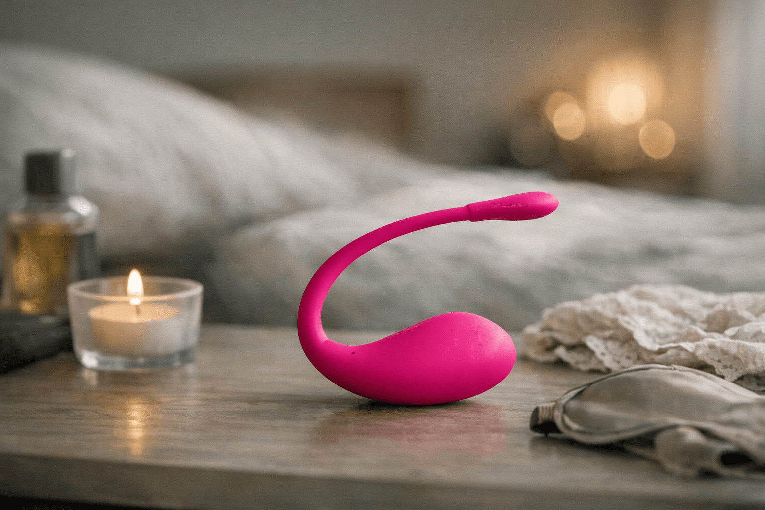 Lovense Lush toy in a modern setting