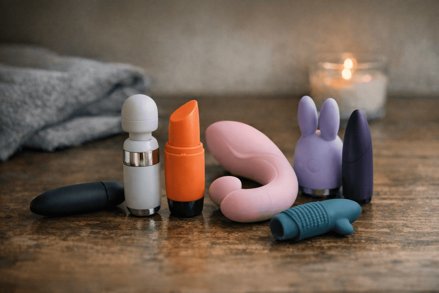 A collection of small vibrators showcasing their designs and features.